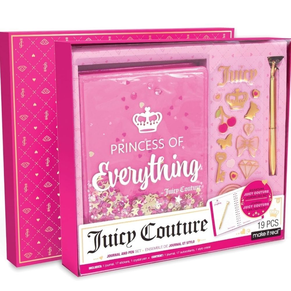 Juicy Couture Make It Real Princess Of Everything 19-PC Boxed Journal & Pen Set